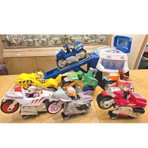 Bundle lot Paw‎ Patrol Mission Paw Vehicle Playset with Figures and Motorcycles